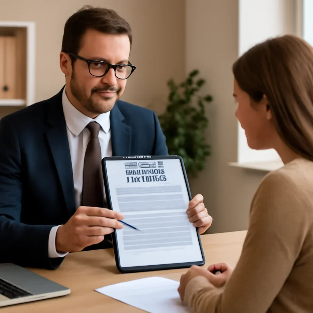 Broker reviewing event liability insurance details