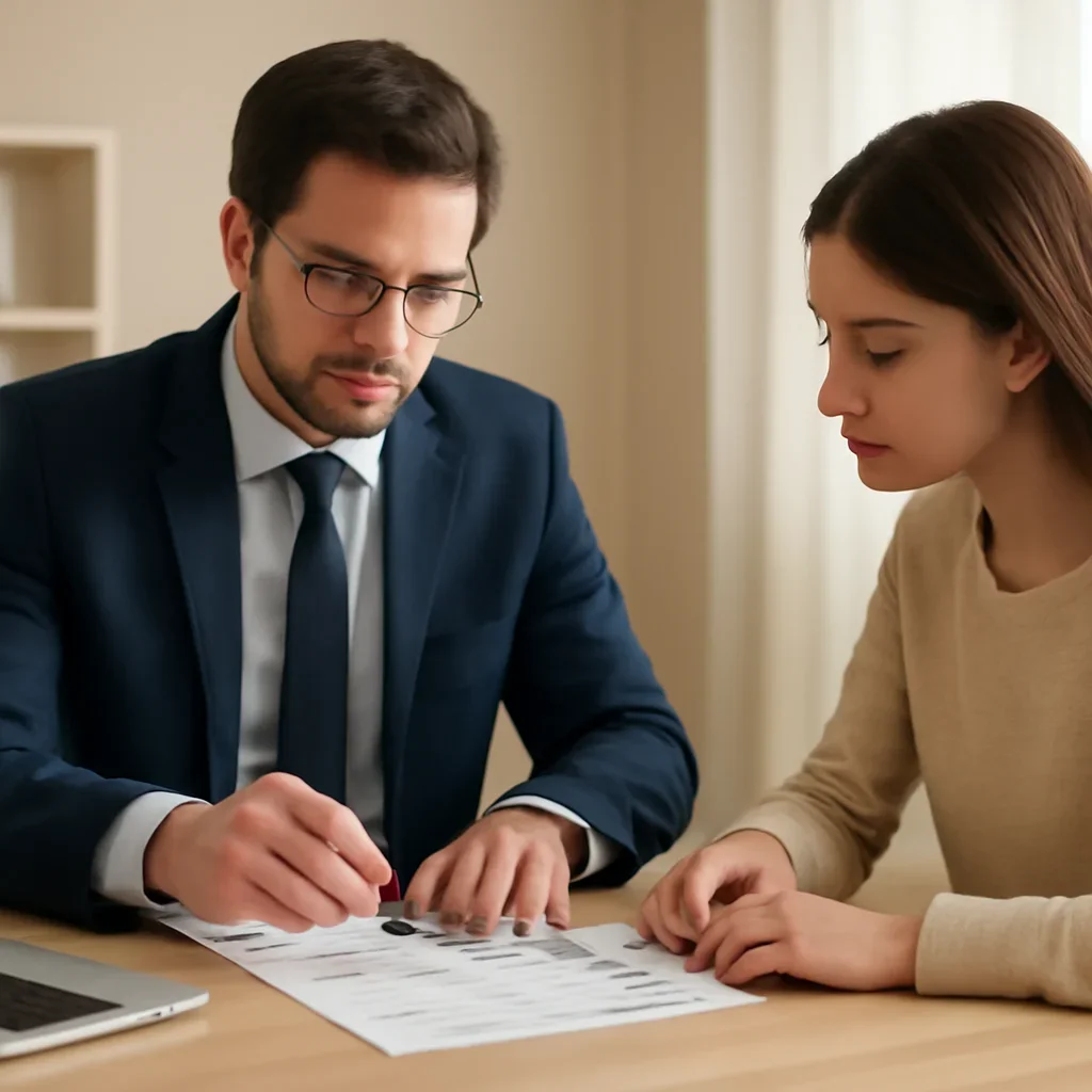 Broker reviewing how to compare tenant insurance quotes in details
