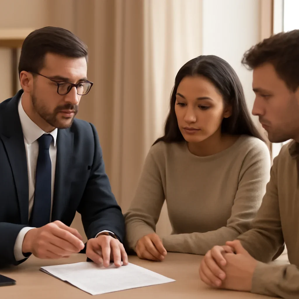 Broker reviewing renters insurance vs tenant insurance in details