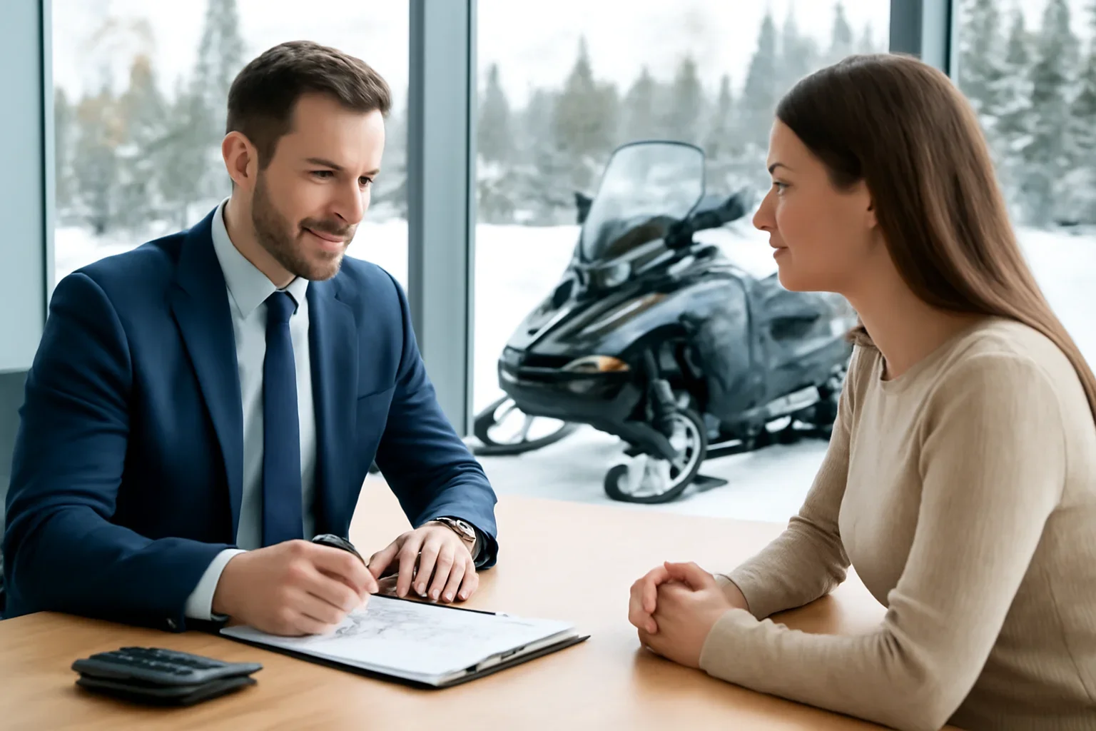 Snowmobile Insurance in BC Guide consultation scene