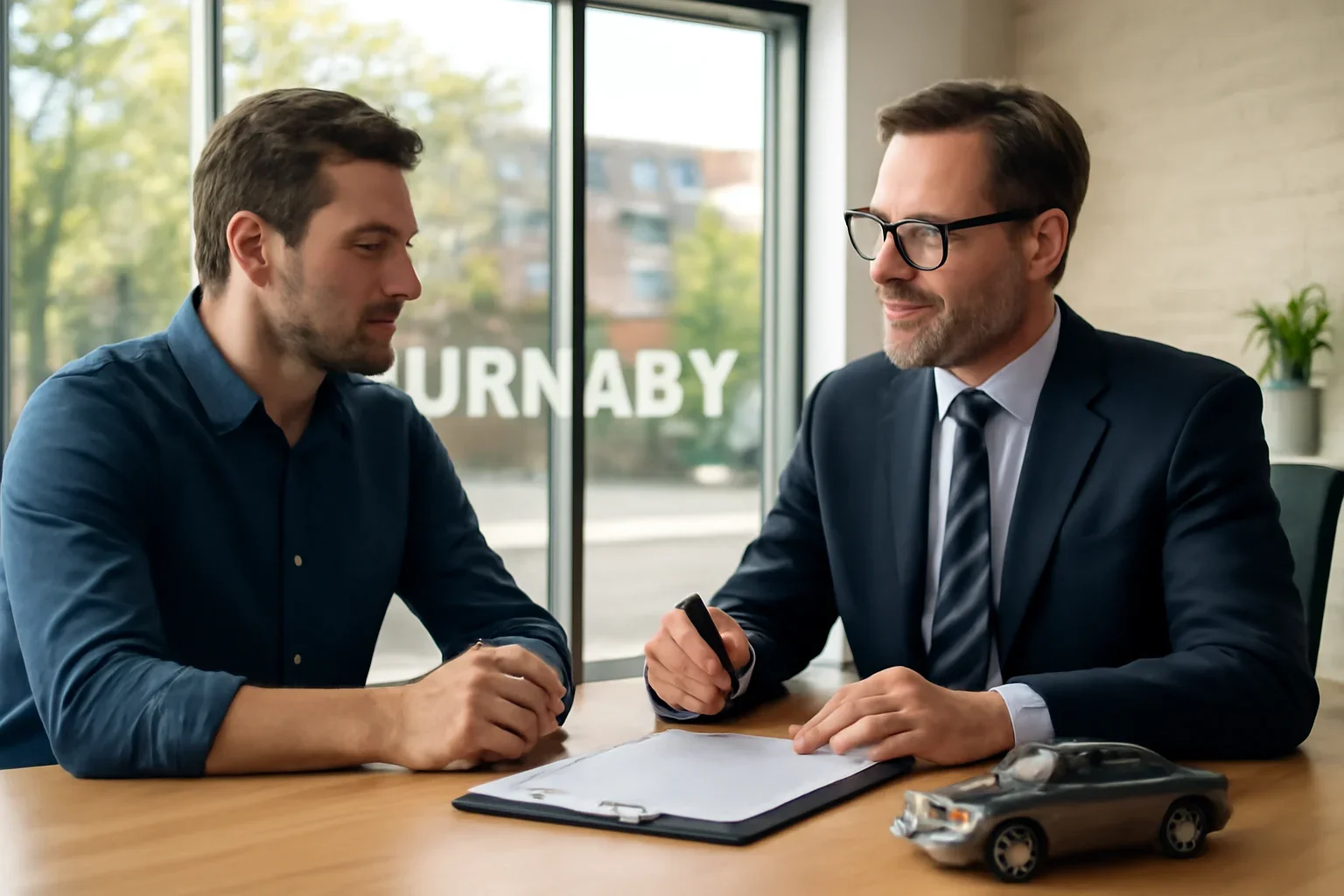 Auto Insurance in Burnaby consultation scene in Burnaby