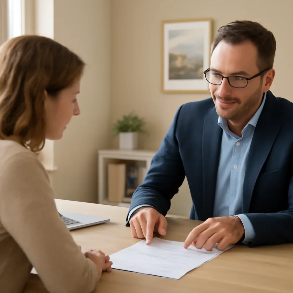 Broker reviewing castlegar insurance referrals details in Castlegar