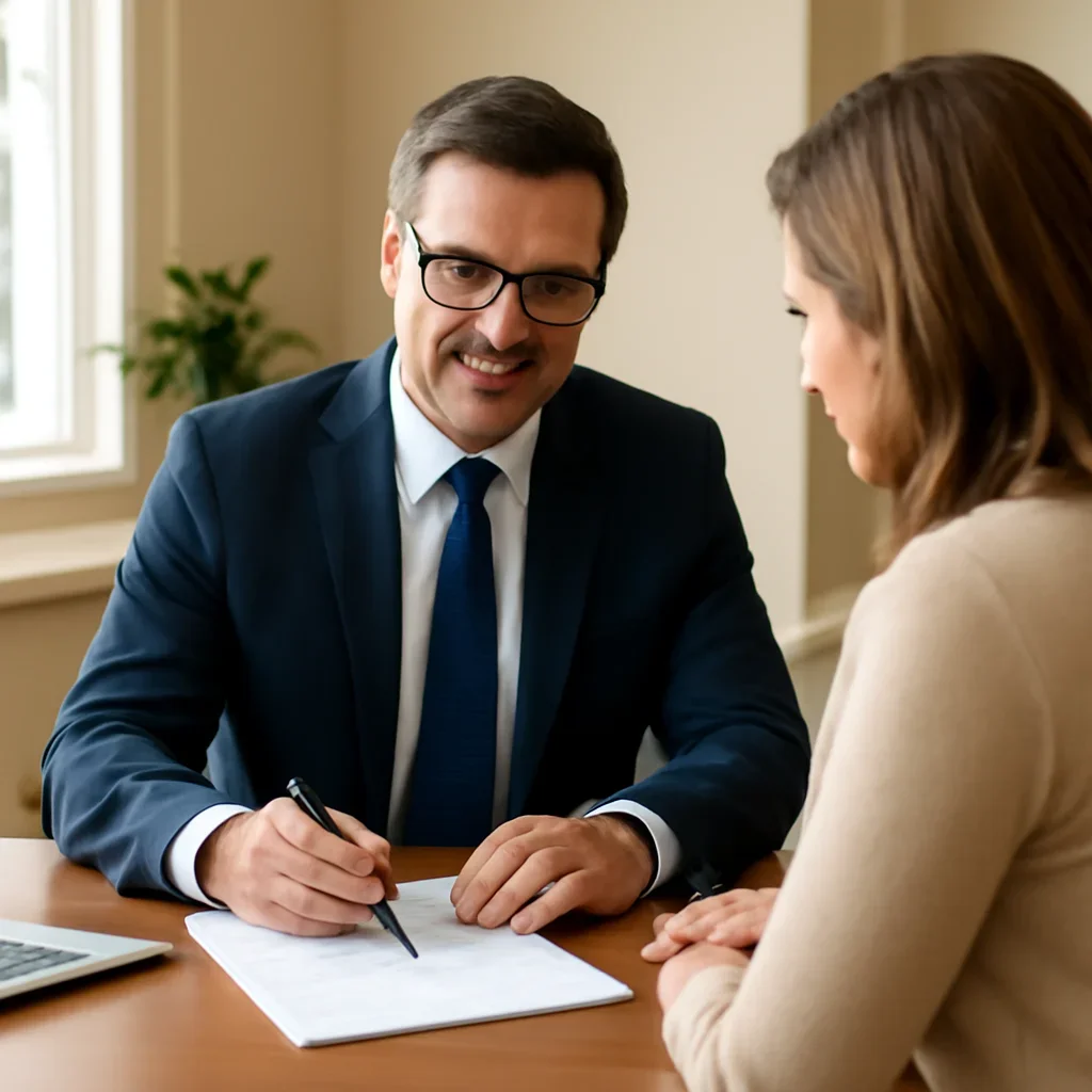 Broker reviewing coquitlam insurance referrals details in Coquitlam