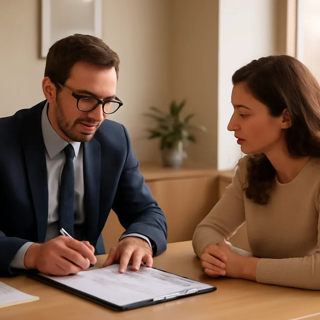 Broker reviewing gold river insurance referrals details in Gold River