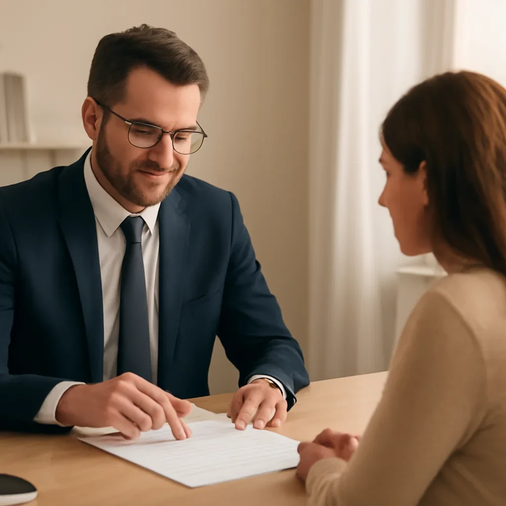 Broker reviewing hope insurance referrals details in Hope