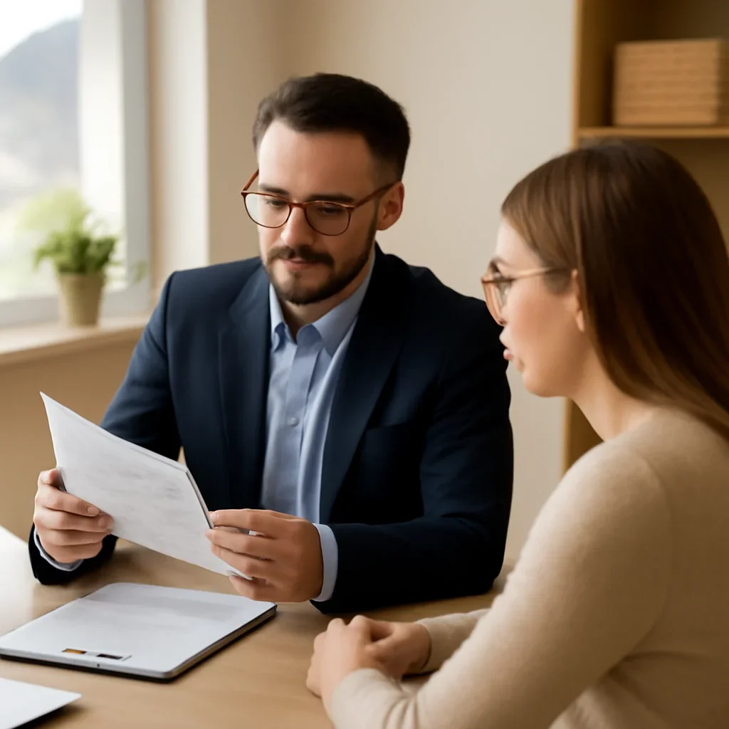 Broker reviewing kelowna insurance referrals details in Kelowna
