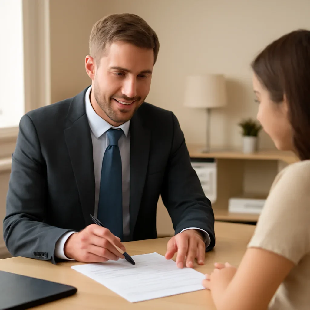 Broker reviewing mission insurance referrals details in Mission