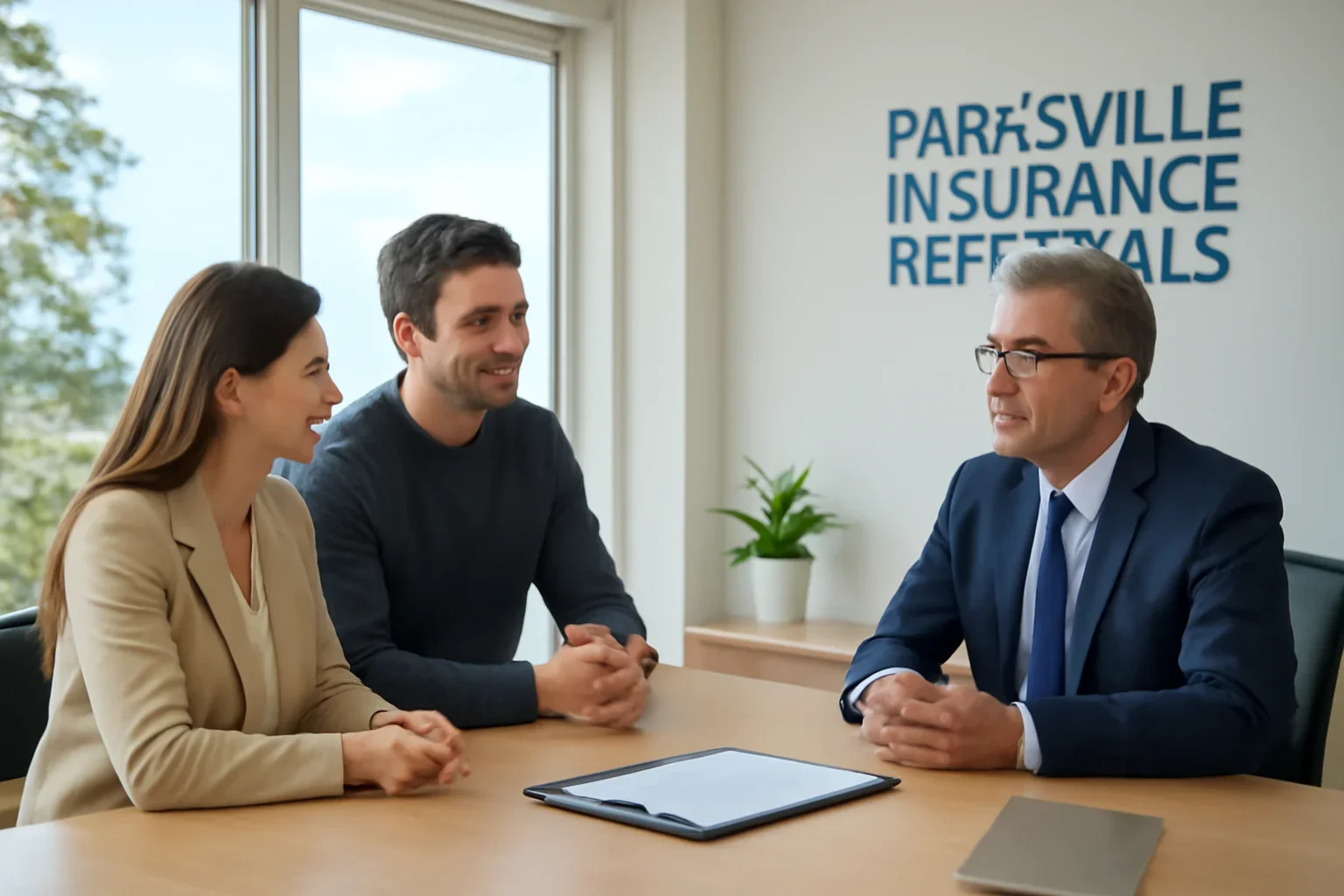 Parksville Insurance Referrals consultation scene in Parksville
