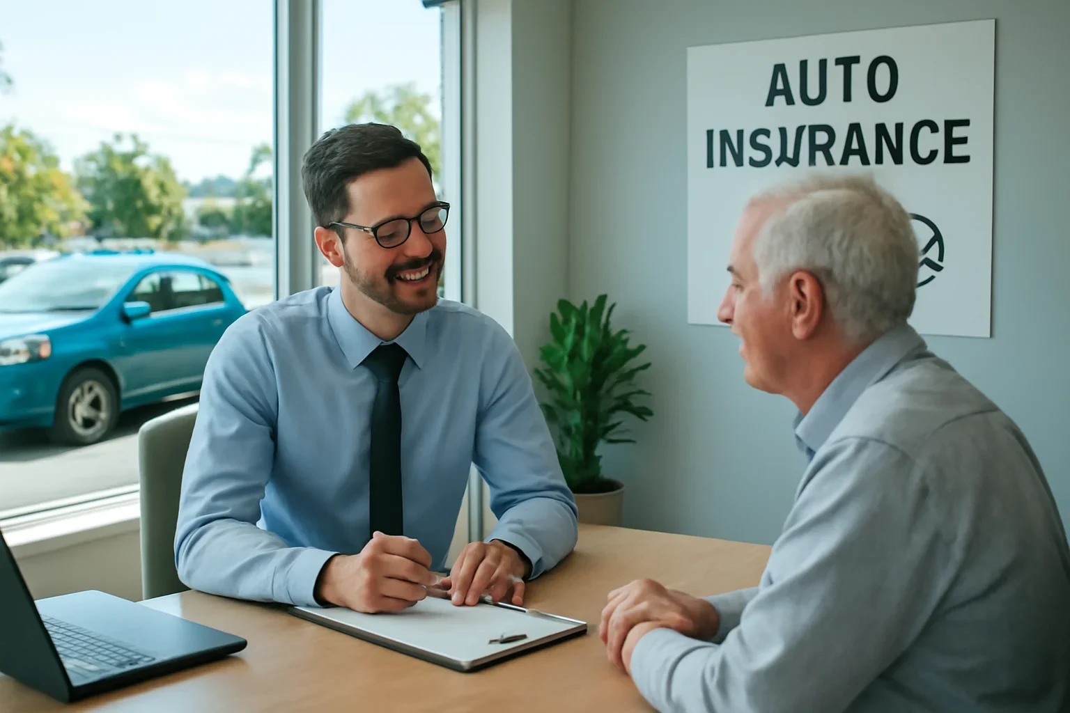 Auto Insurance in Sidney consultation scene in Sidney