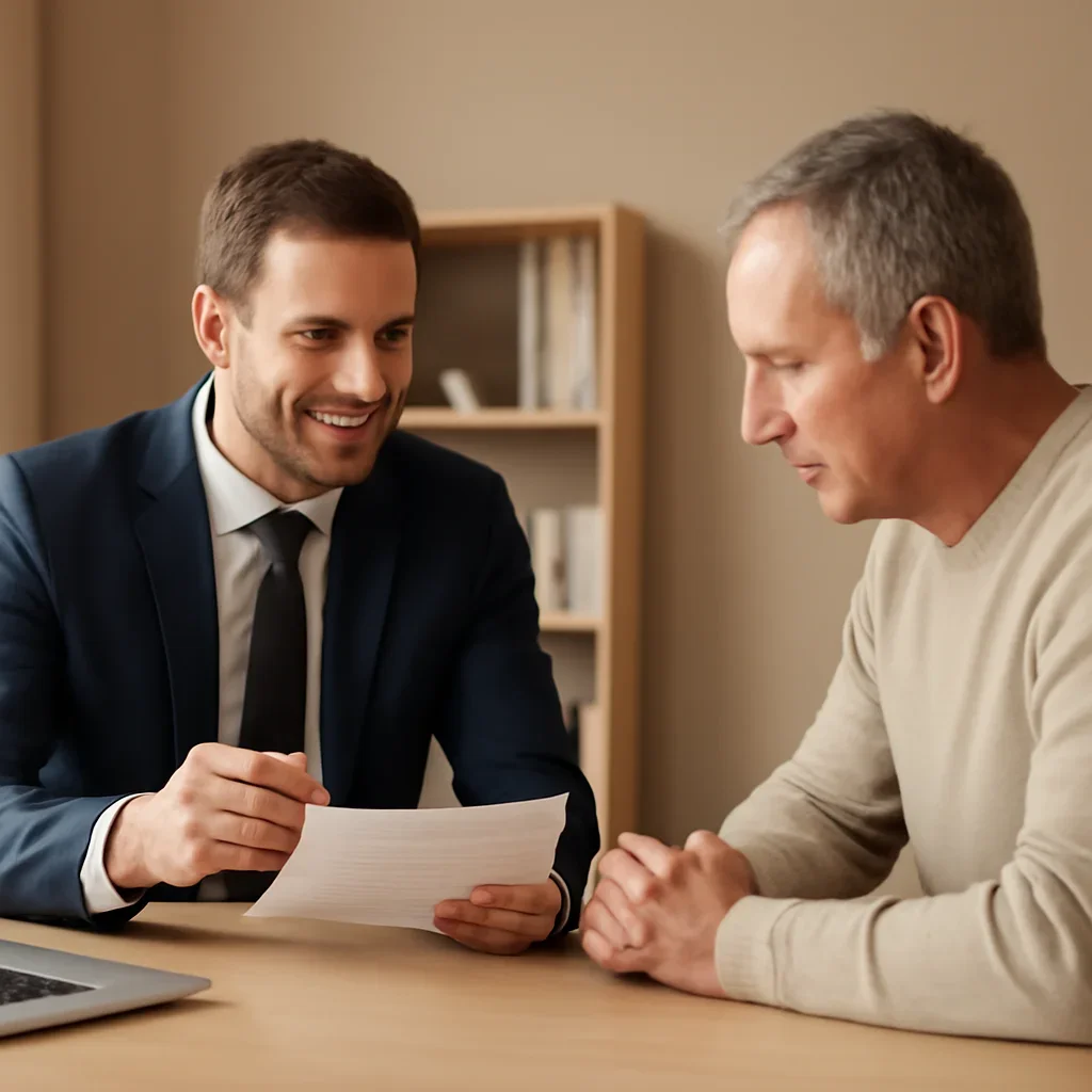 Broker reviewing sidney insurance referrals details in Sidney