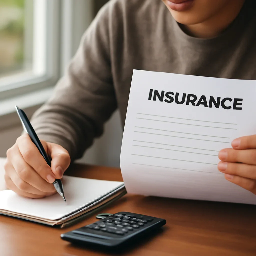 Customer preparing insurance information for the next step in Tofino