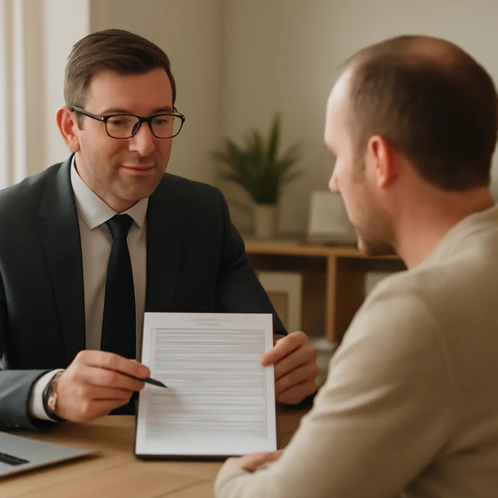 Broker reviewing ucluelet insurance referrals details in Ucluelet