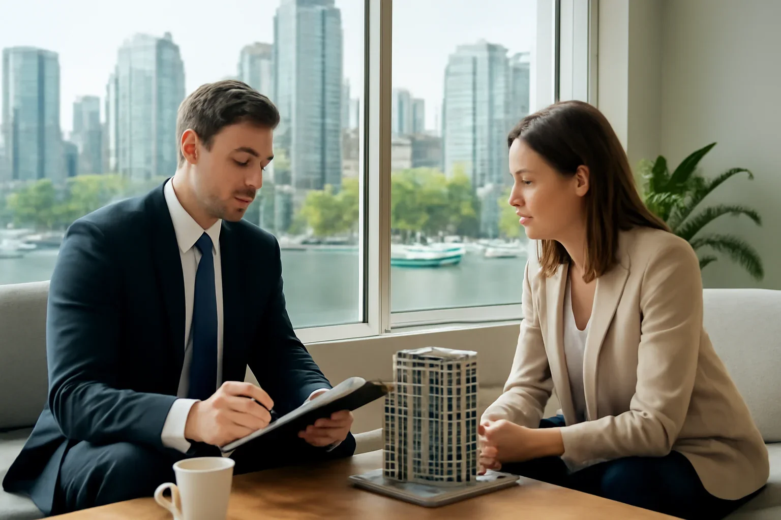 Condo Insurance in Vancouver consultation scene in Vancouver
