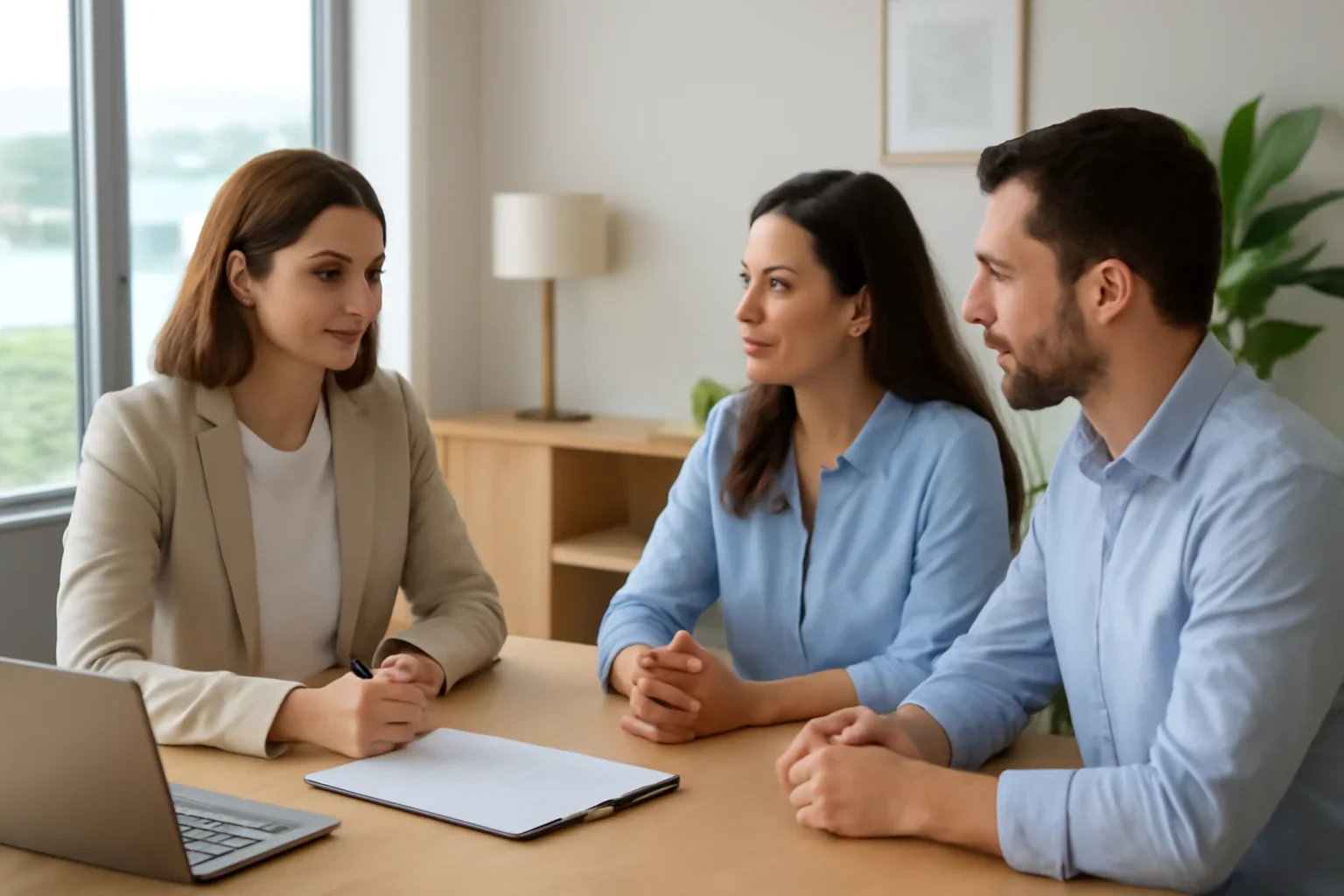 Life Insurance in Victoria consultation scene in Victoria