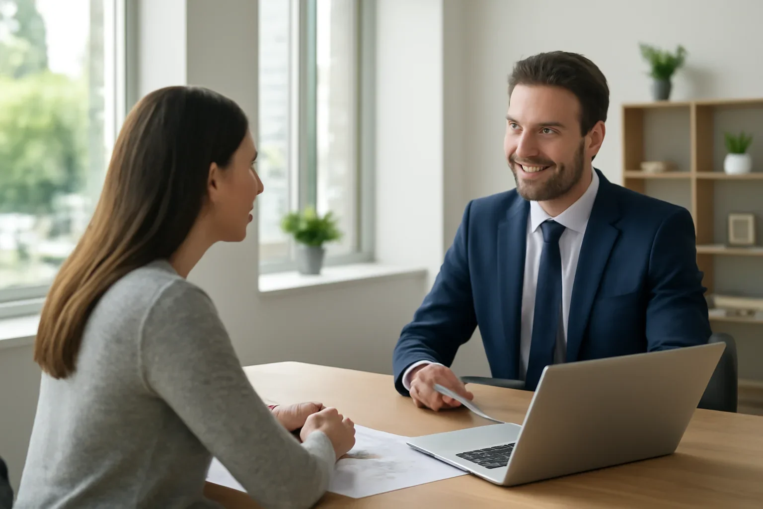 Online Quote Request consultation scene