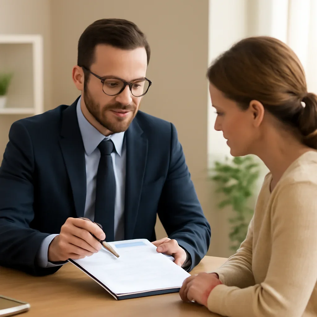Broker reviewing same-day insurance referrals details