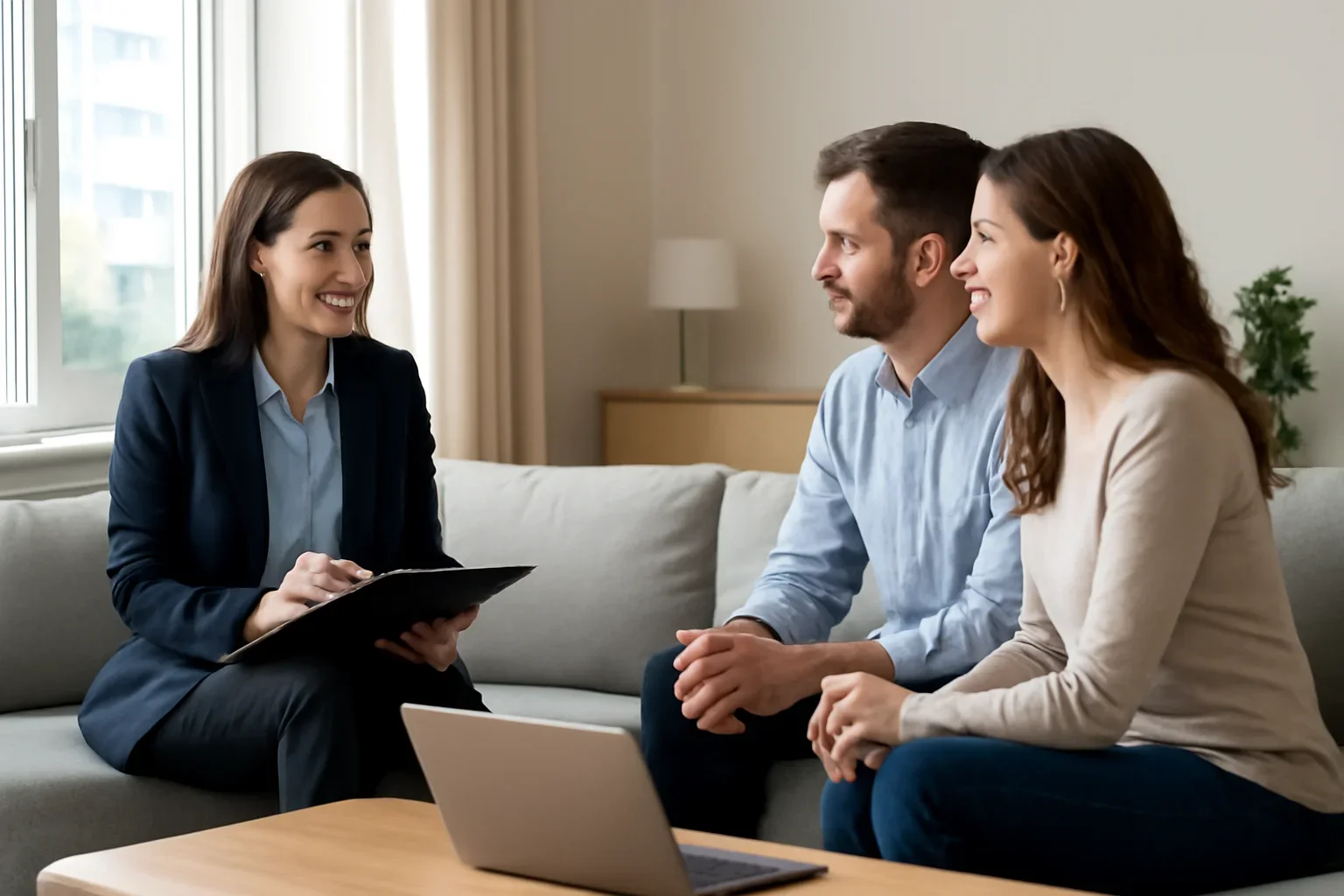 Home consultation scene