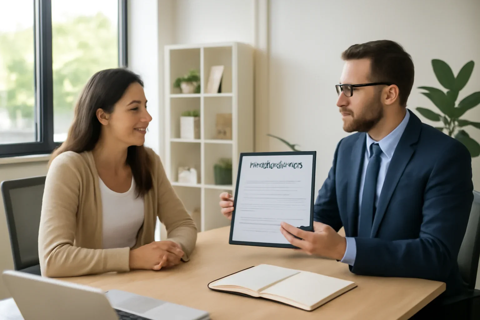 Home-Based Business Insurance consultation scene