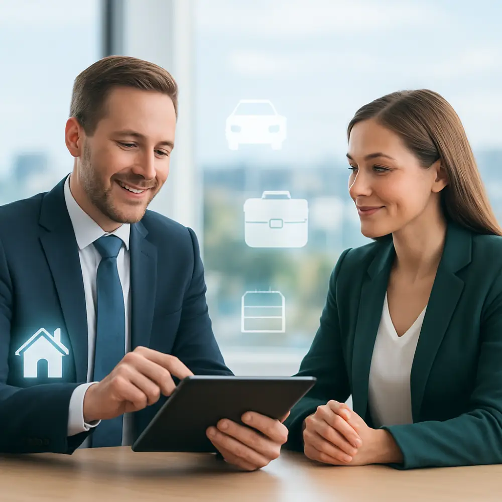 Simple insurance referral process for home