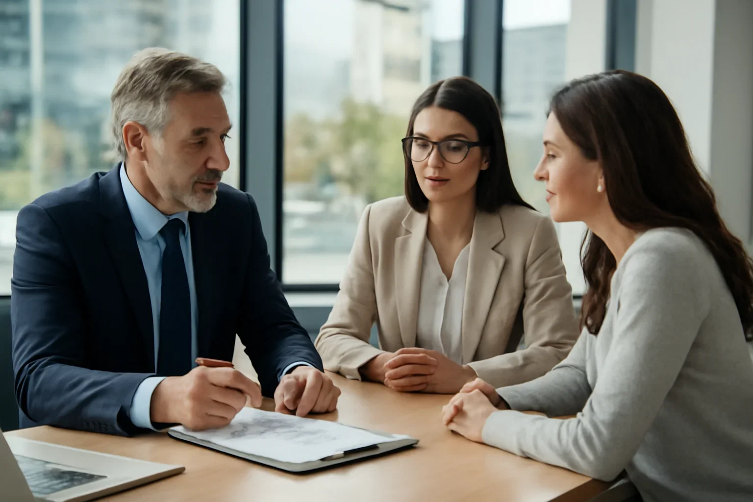 Carrier & Broker Network consultation scene