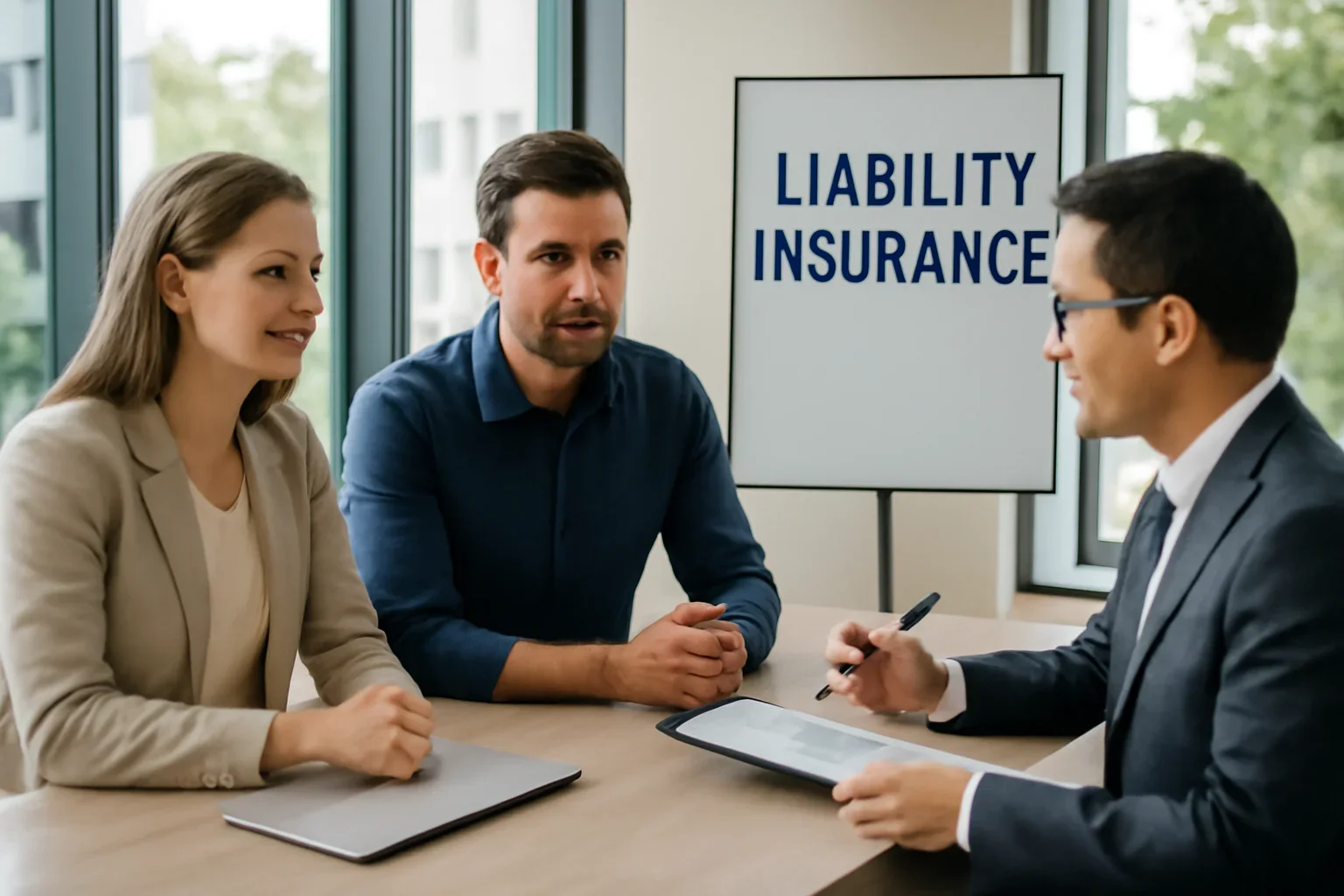 Liability Insurance BC consultation scene