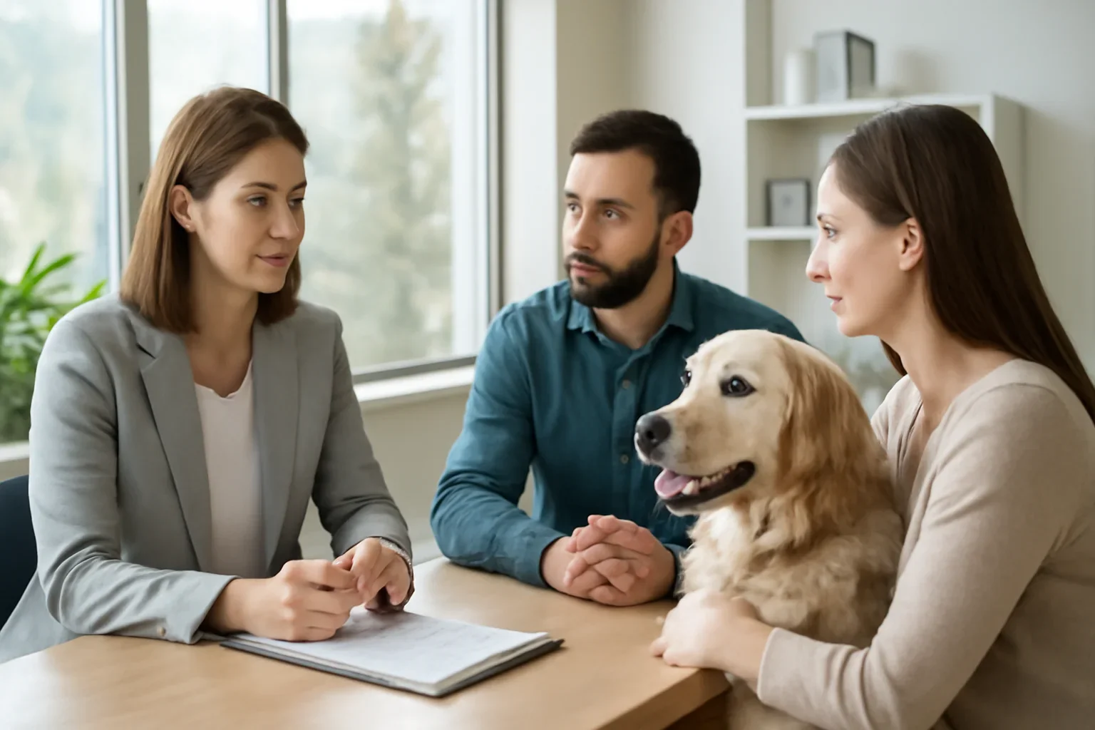 Pet Insurance BC consultation scene