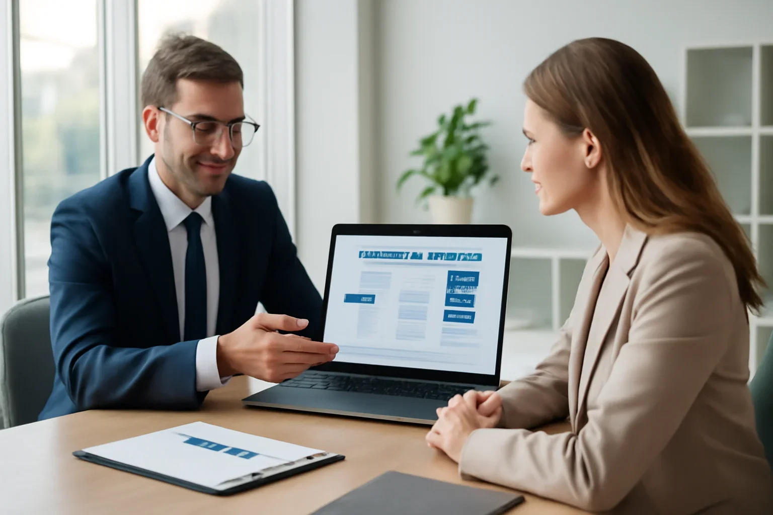 Insurance Calculators consultation scene